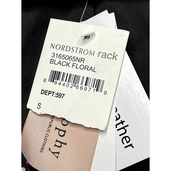 Philosophy Faux suede floral print moto jacket, size small - Picture 3 of 12